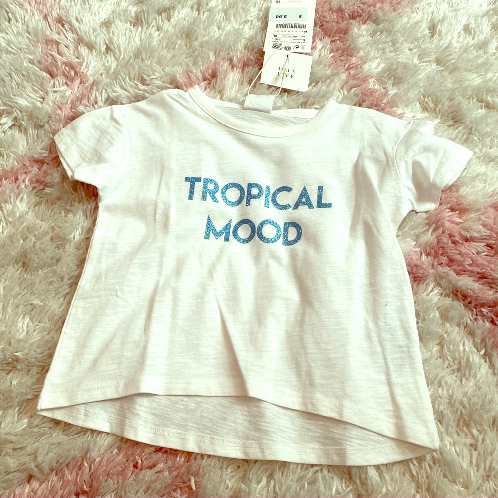 Girls “Tropical Mood” T-shirt.  New with tags!